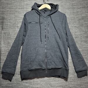 Baubax Hoodie Men's M Gray Pullover Full Zip Sweatshirt 2.0